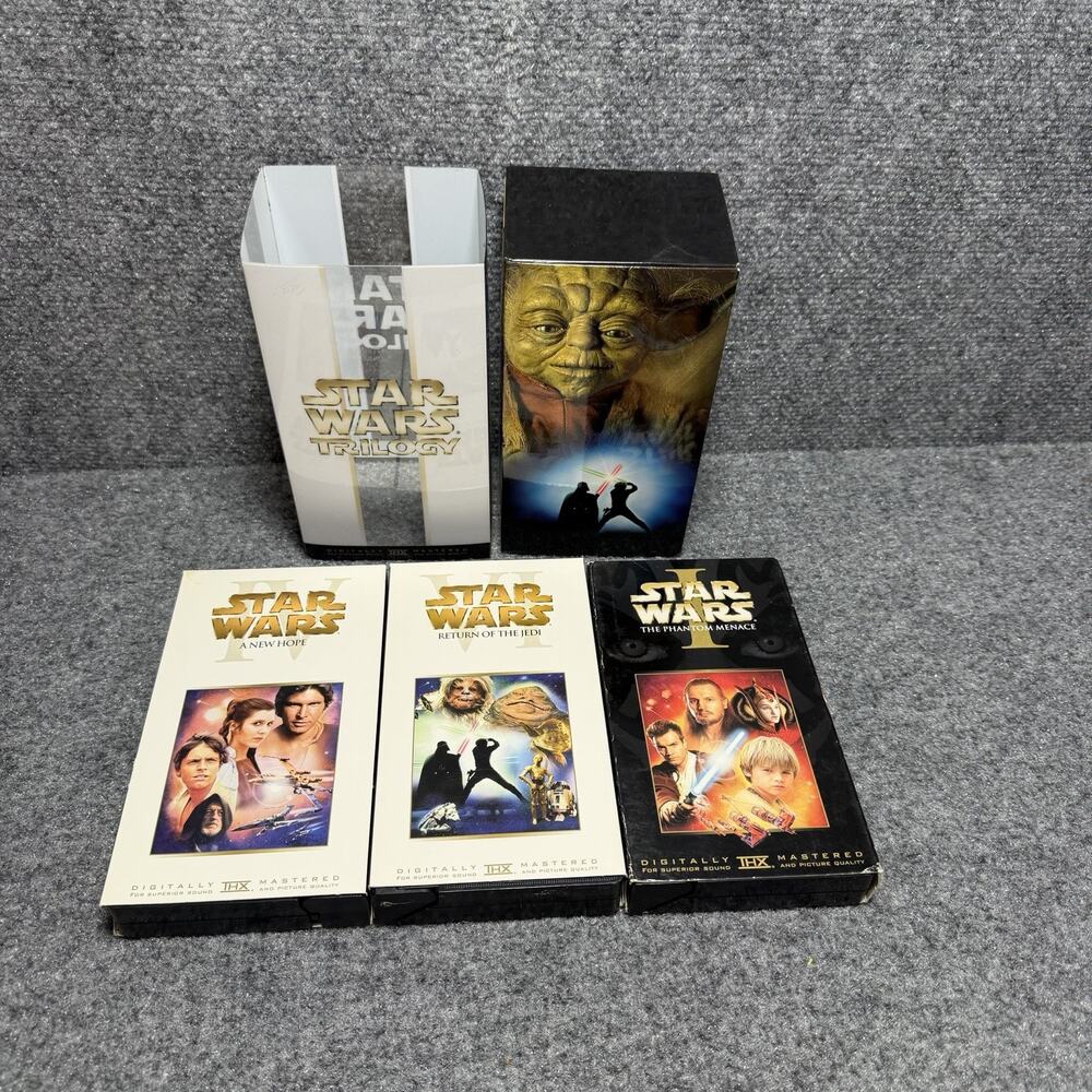 Star Wars Trilogy (VHS, 2000, 3-Tape Set, Widescreen Special Edition Episode II
